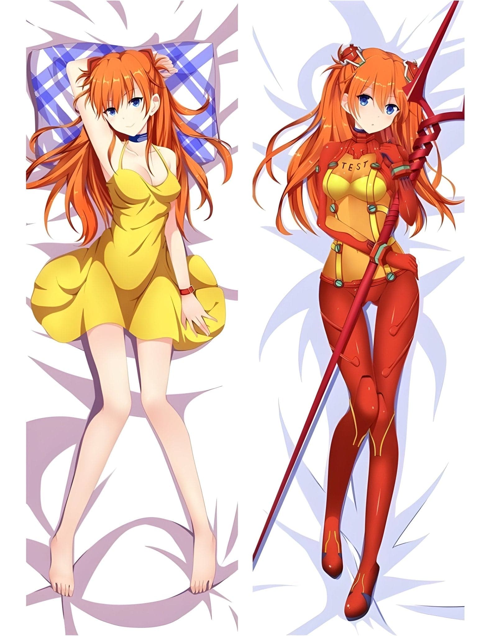 Asuka Langley Soryu / Neon Genesis Evangelion / Body Pillow Cover