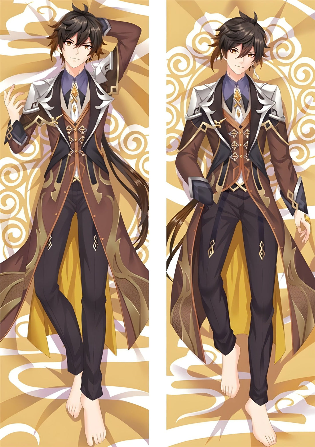 Zhongli / Genshin Impact / Body Pillow Cover - PillowHub 50x150 PEACH SKIN