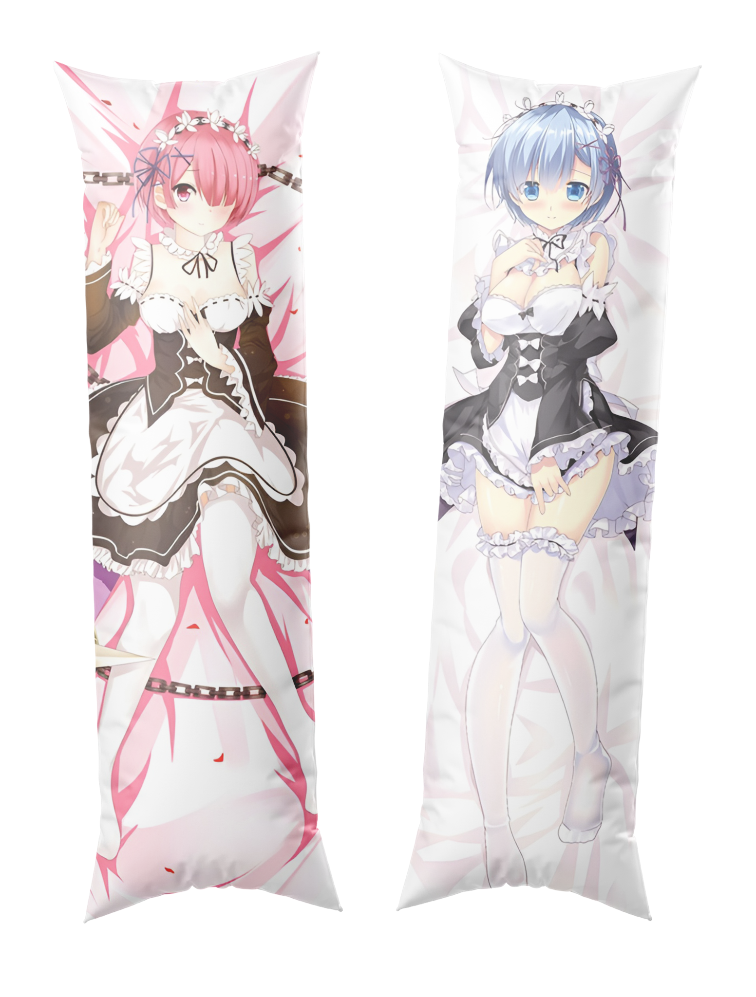 Ram & Rem / RE:Zero / Dakimakura / Anime Body Pillow Cover