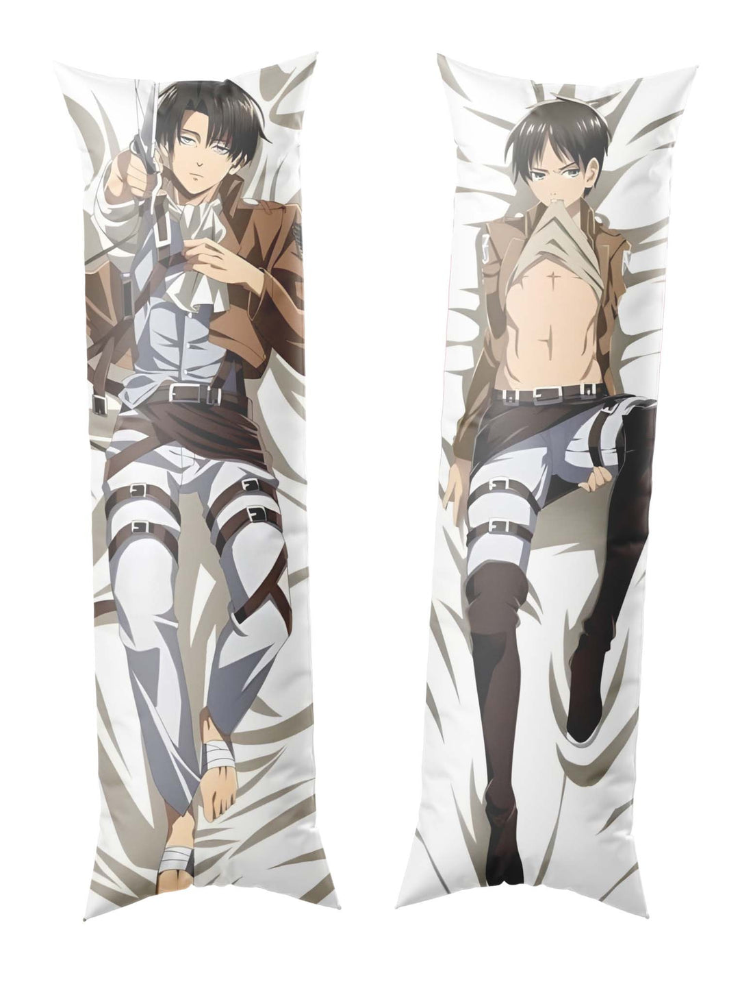 Eren And Levi / Attack on Titan / Body Pillow Cover - PillowHub 50x150 PEACH SKIN