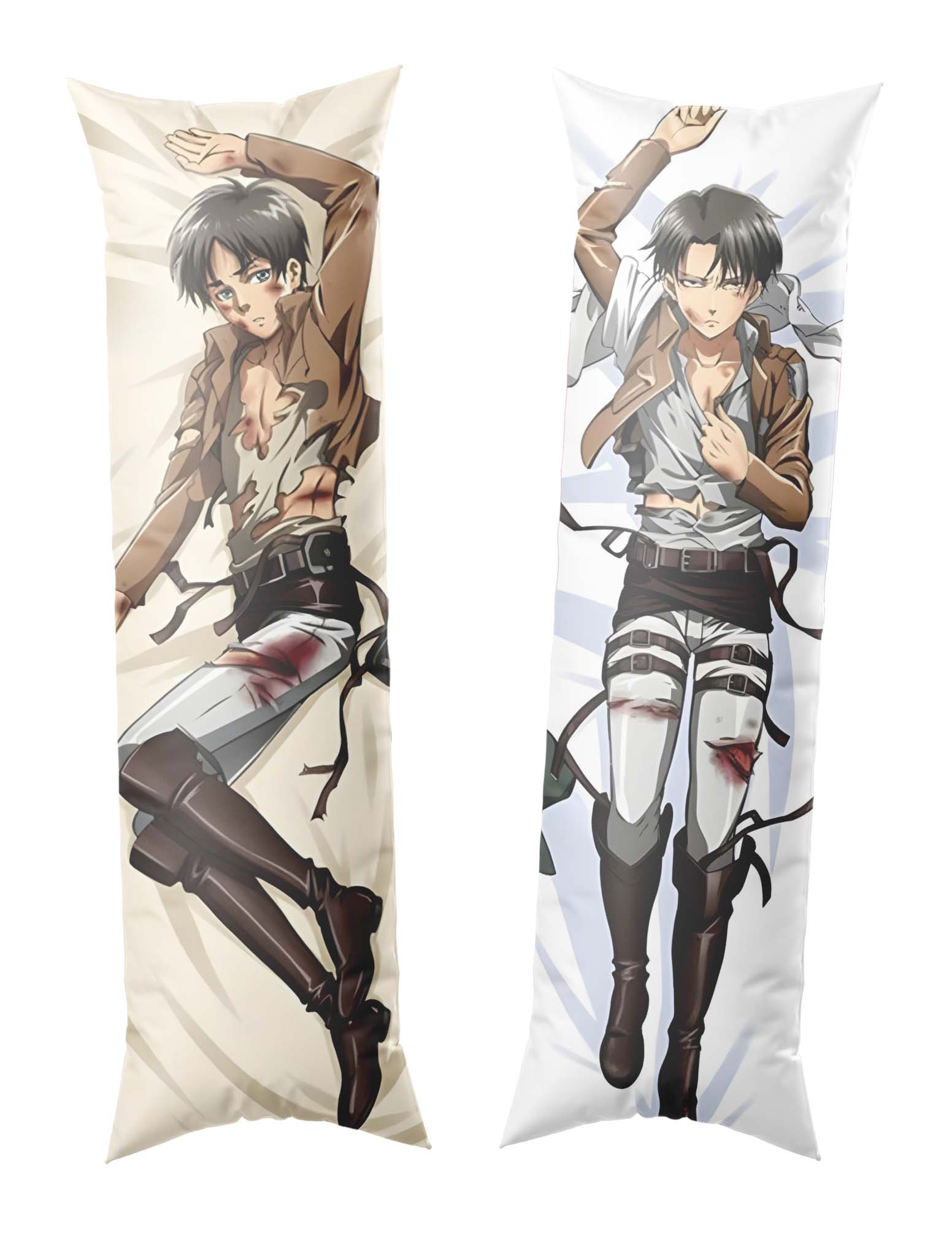 Levi Ackerman & Eren Yeager / Attack on Titan / Body Pillow Cover