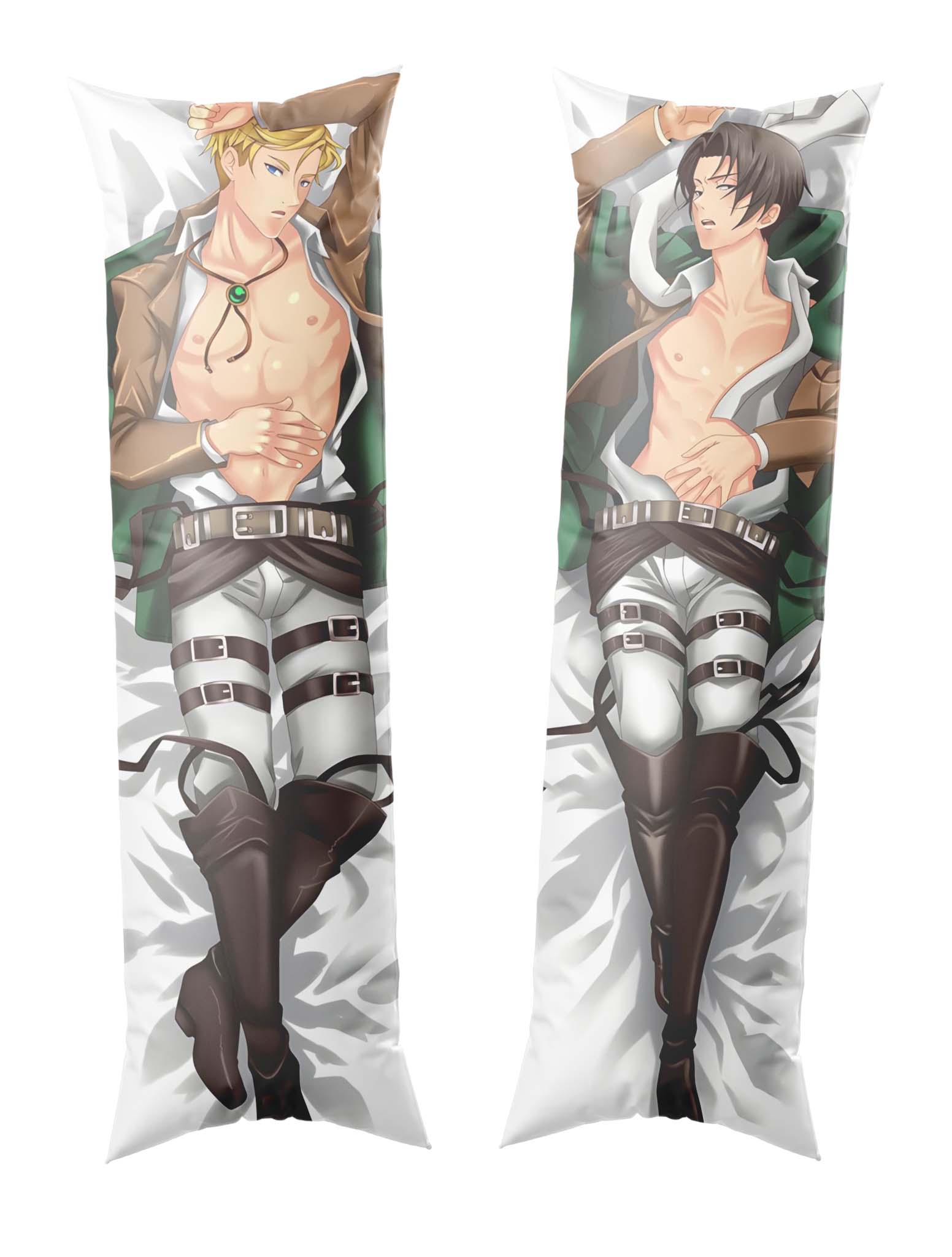 Levi Ackerman & Erwin Smith / Attack on Titan / Body Pillow Cover