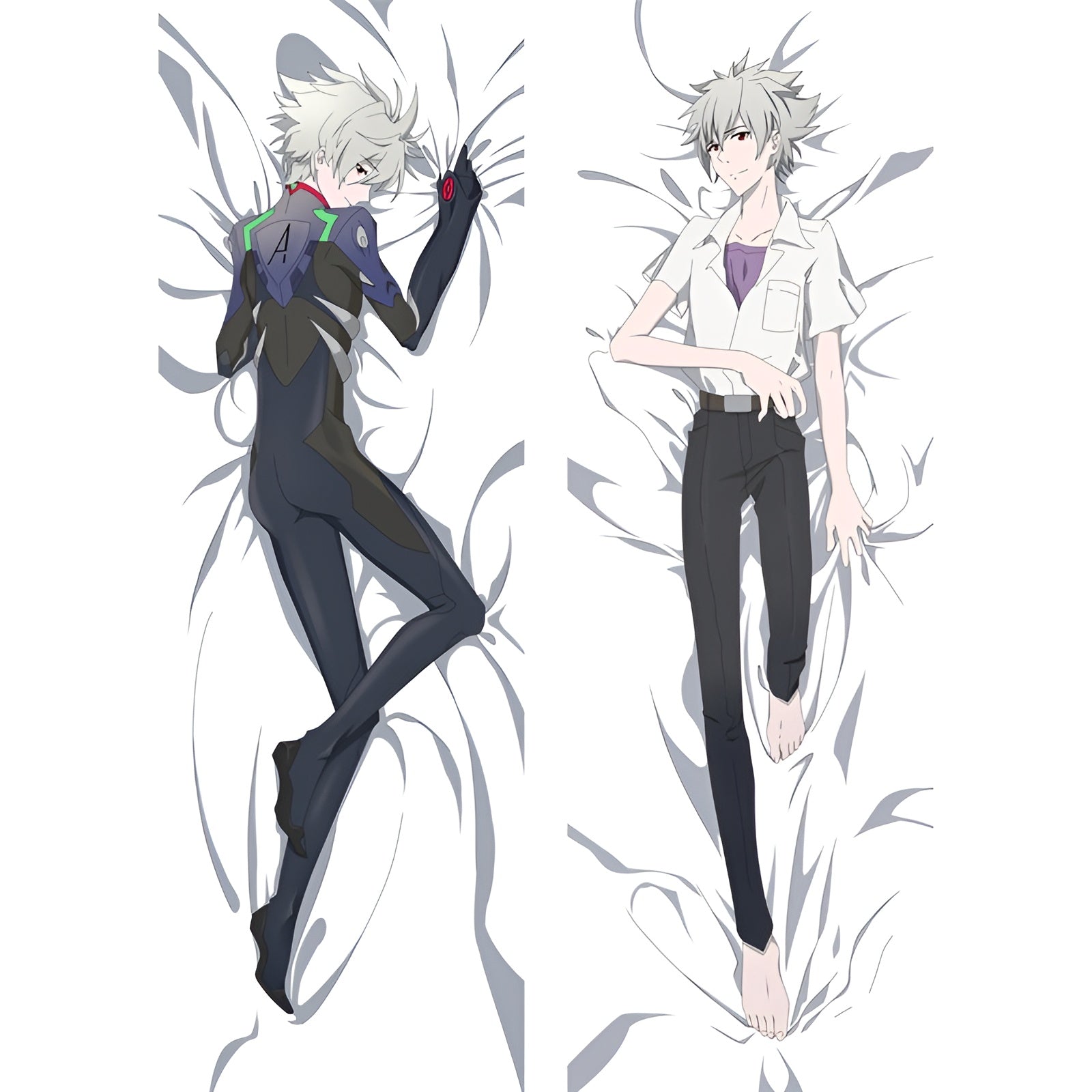 Kaworu Nagisa / Neon Genesis Evangelion / Dakimakura / Anime Body Pillow Cover