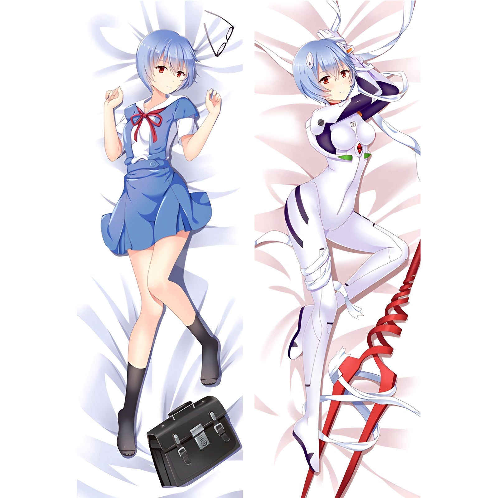 Rei Ayanami / Neon Genesis Evangelion / Dakimakura / Anime Body Pillow Cover