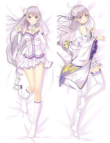 Emilia / RE:Zero / Dakimakura / Anime Body Pillow Cover