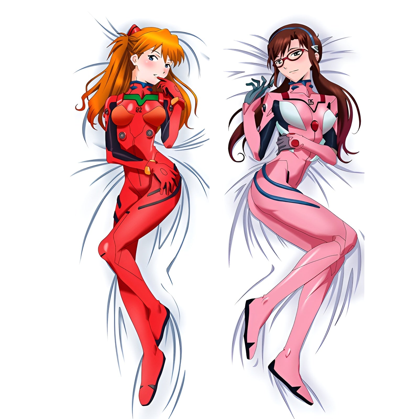 Asuka Langley Soryu / Mari Illustrious Makinam / Dakimakura / Anime Body Pillow Cover