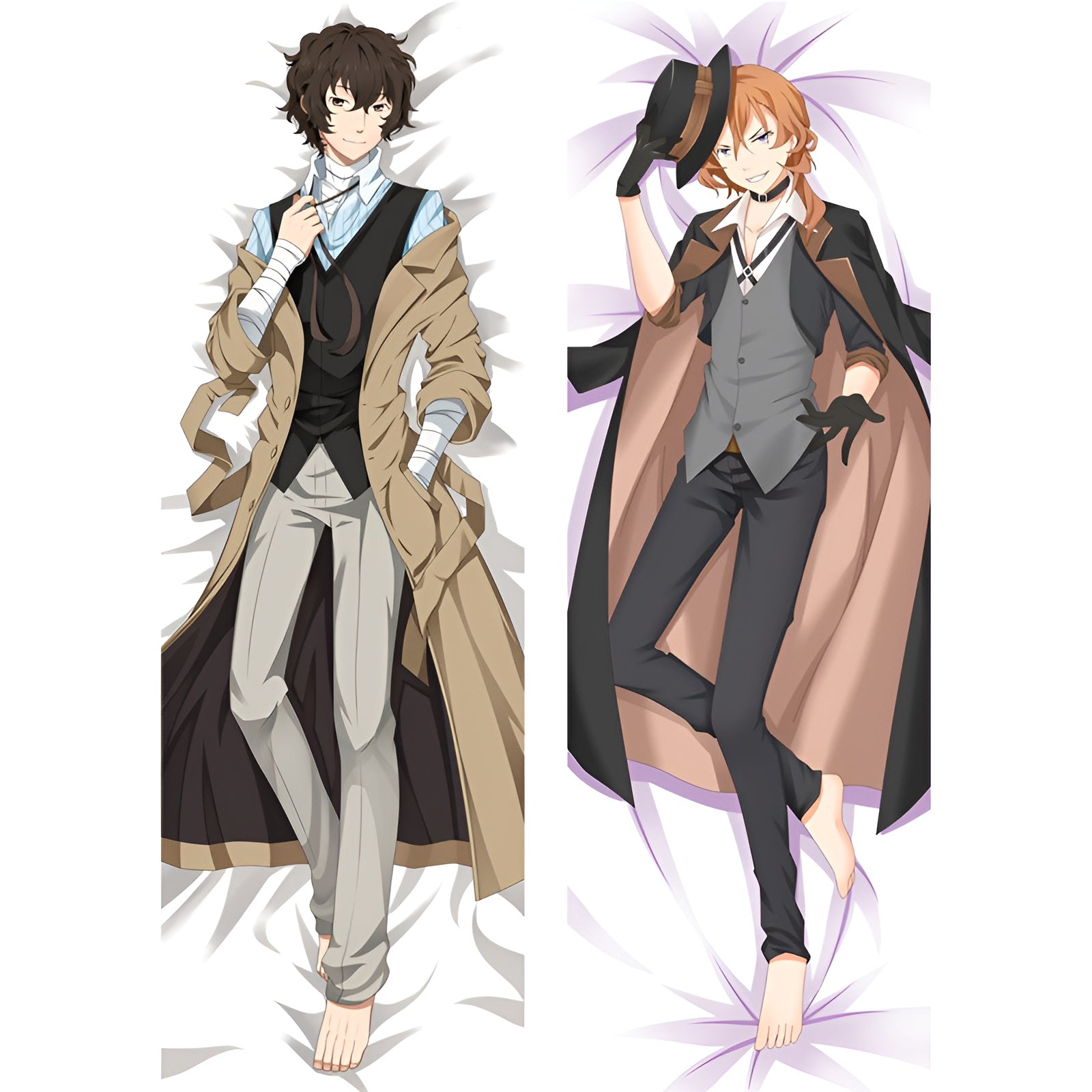 Osamu Dazai / Chuya Nakahara / Bungo Stray Dogs / Dakimakura / Anime Body Pillow Cover