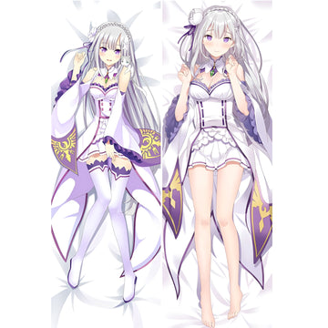 Emilia / RE:Zero / Dakimakura / Anime Body Pillow Cover