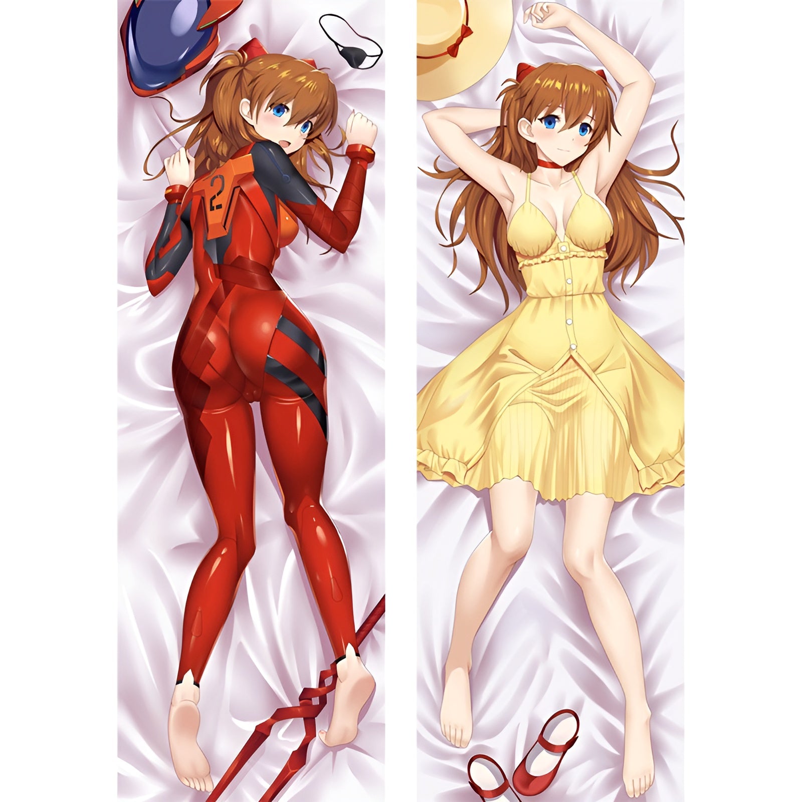 Asuka Langley Soryu / Neon Genesis Evangelion / Dakimakura / Anime Body Pillow Cover