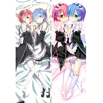 Rem & Ram / RE:Zero / Dakimakura / Anime Body Pillow Cover