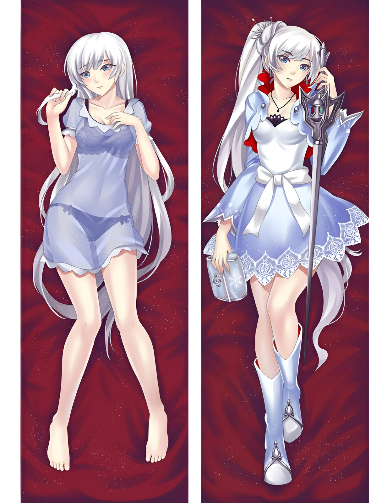 Weiss Schnee / RWBY / Dakimakura / Anime Body Pillow Cover