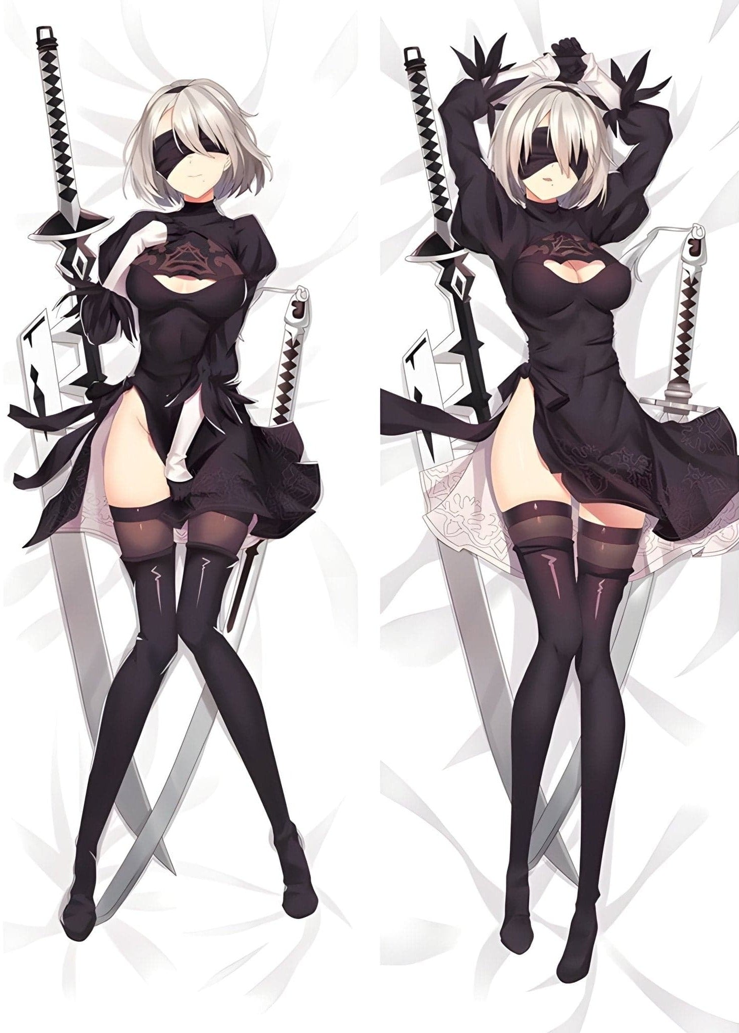 2B / Nier: Automata / Body Pillow Cover - PillowHub 50x150 PEACH SKIN