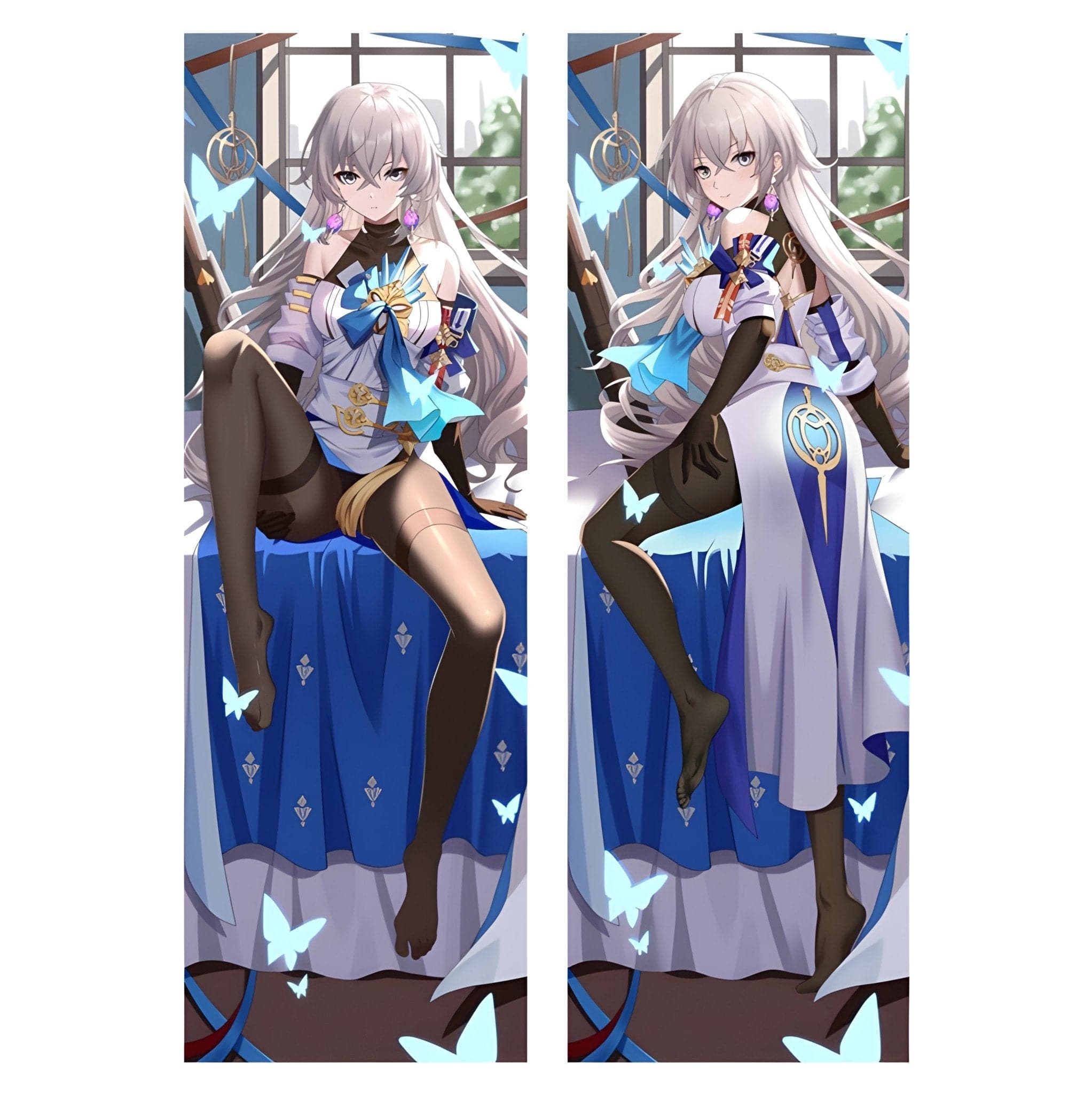 Bronya / Honkai Star Rail / Body Pillow Cover - PillowHub 50x150 PEACH SKIN