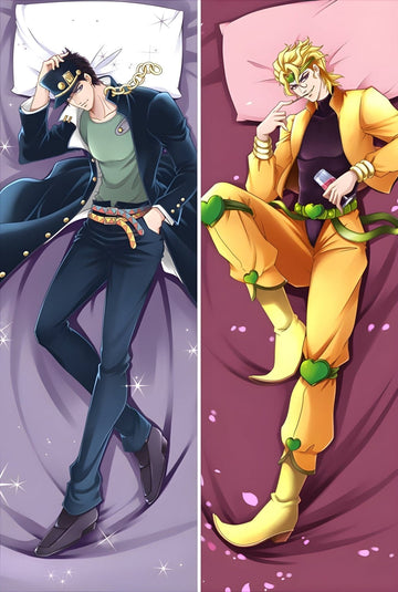 Dio & Joseph / Jojos Bizarre Adventure / Body Pillow Cover - PillowHub 50x150 PEACH SKIN