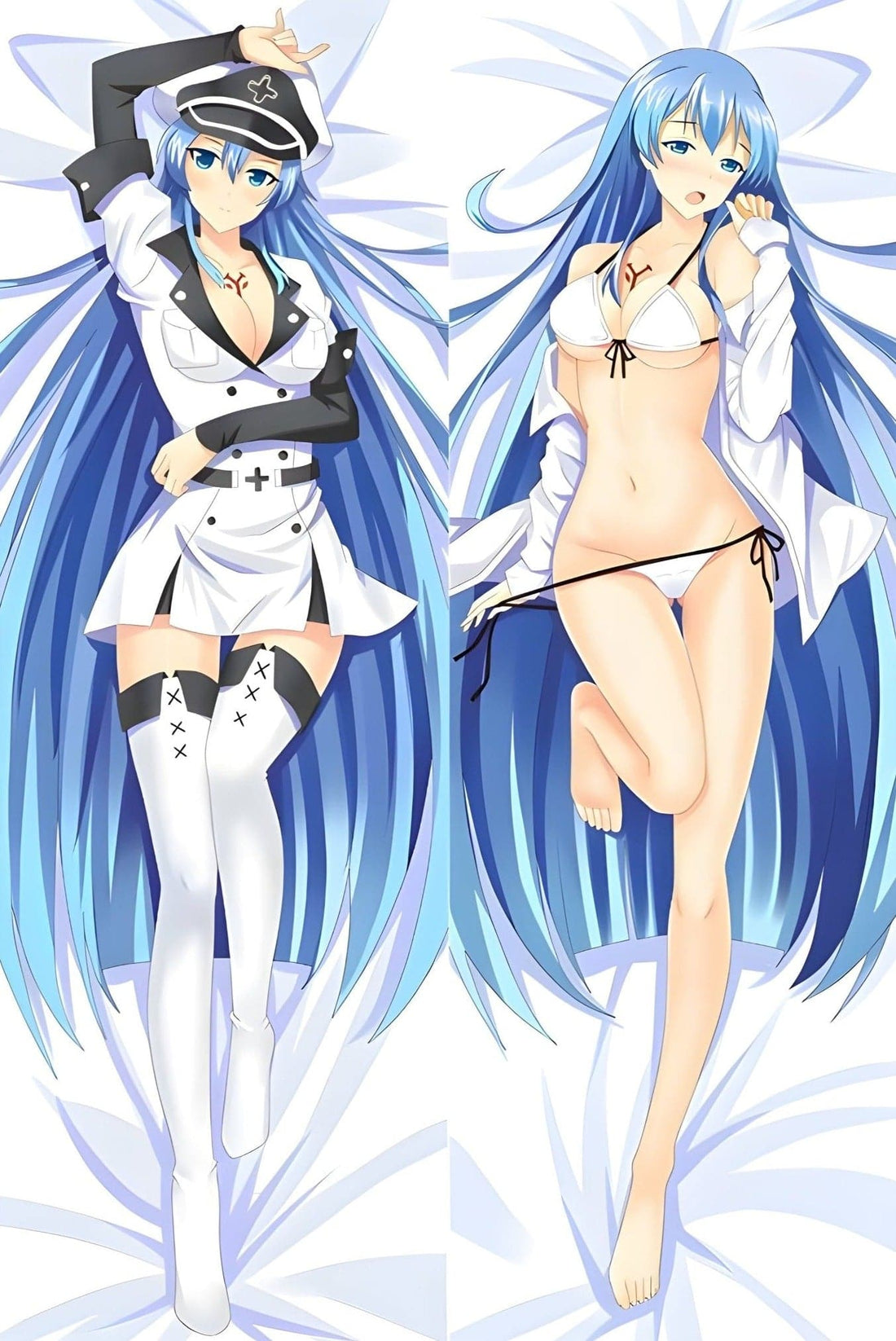 Esdeath / Akame Ga Kill / Body Pillow Cover - PillowHub 50x150 PEACH SKIN