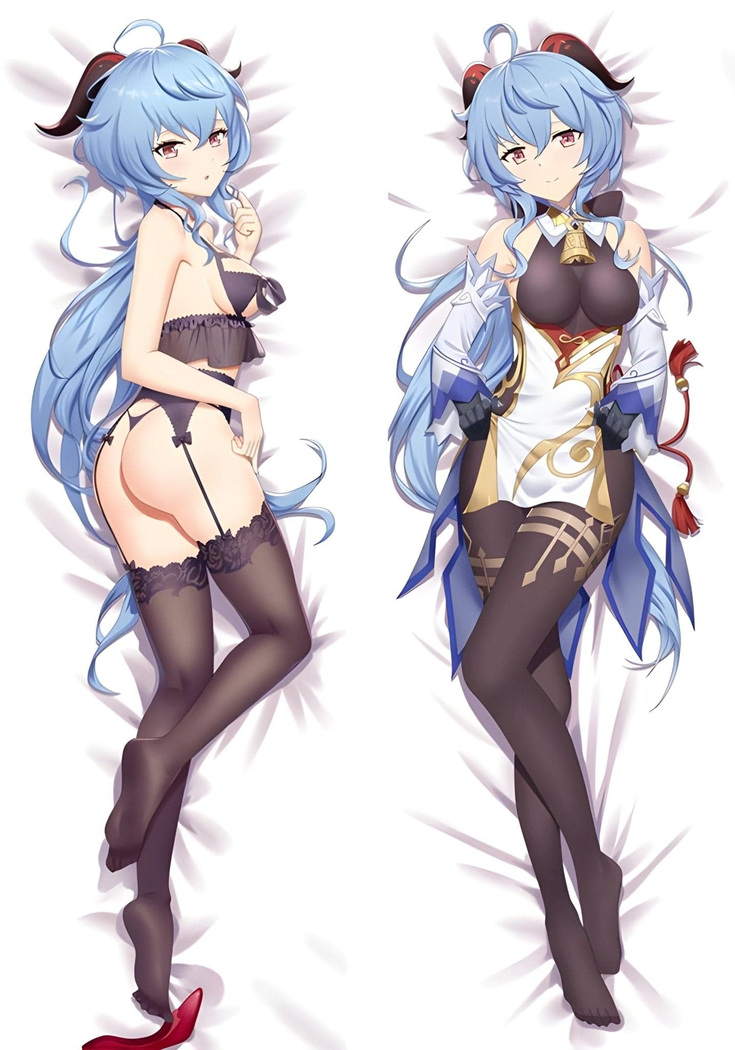 Ganyu / Genshin impact / Body Pillow Cover - PillowHub 50x150 PEACH SKIN