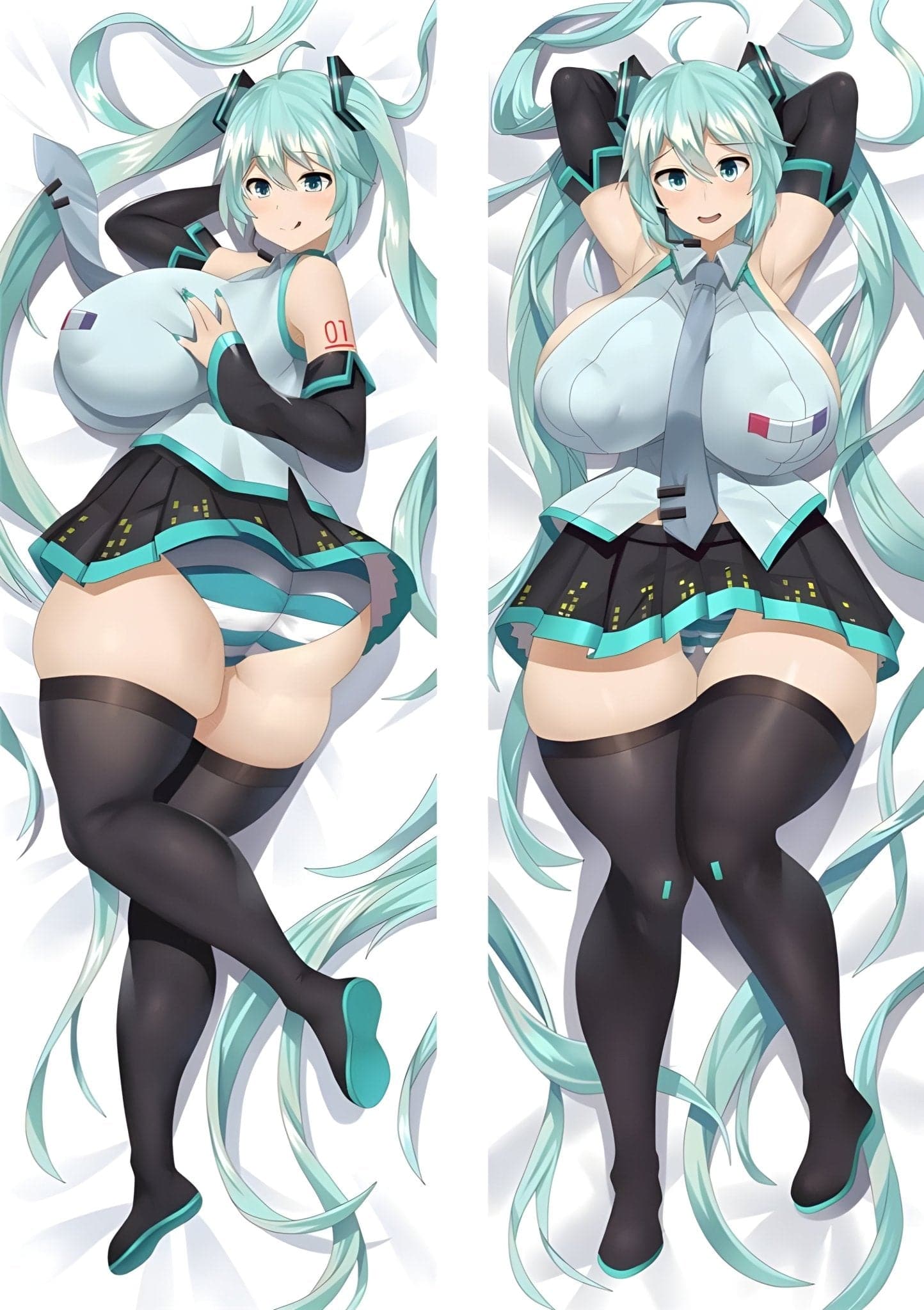 Hatsune Miku / Vocaloid / Body Pillow Cover - PillowHub 50x150 PEACH SKIN