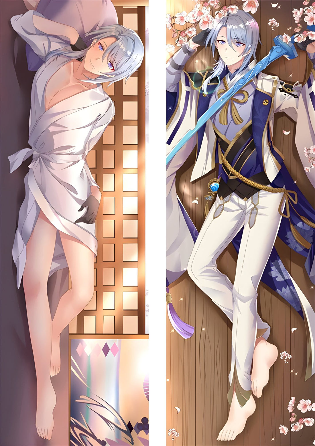 Kamisato Ayato / Genshin Impact / Body Pillow Cover - PillowHub 50x150 PEACH SKIN