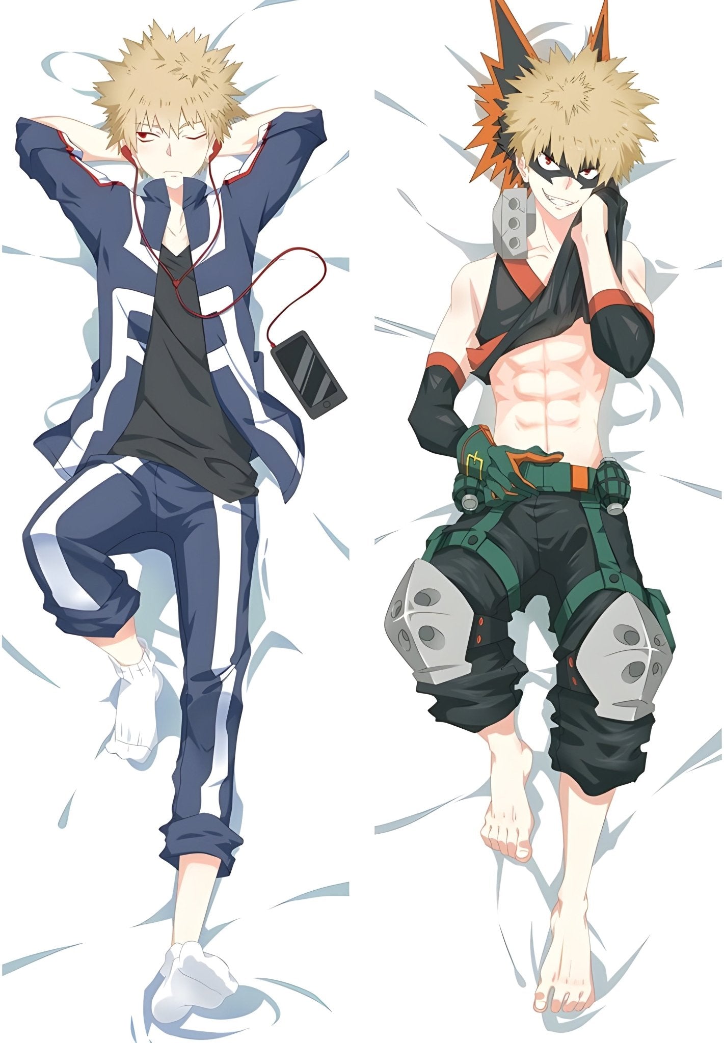 Katsuki Bakugo / My Hero Academia / Body Pillow Cover - PillowHub 50x150 PEACH SKIN