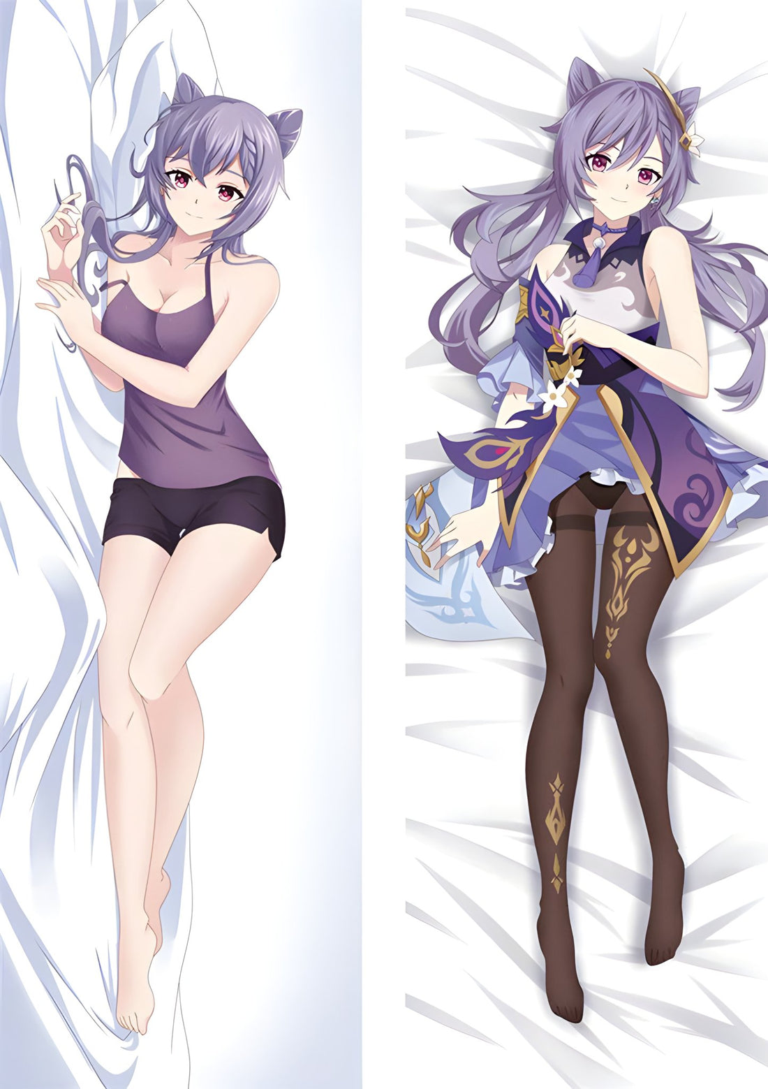 Keqing Genshin Impact Body Pillow Cover