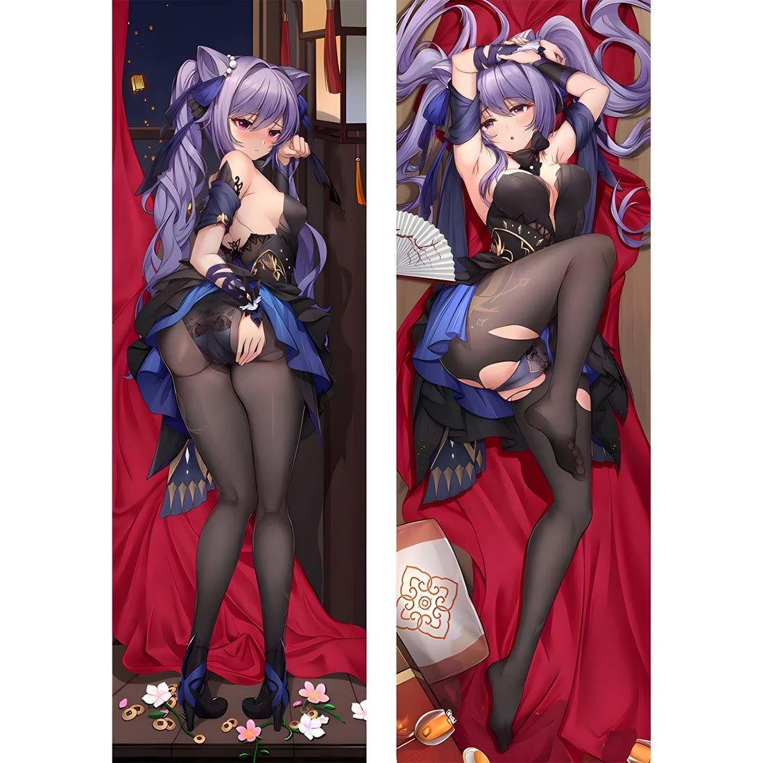 Keqing / Genshin Impact / Body Pillow Cover - PillowHub 50x150 PEACH SKIN