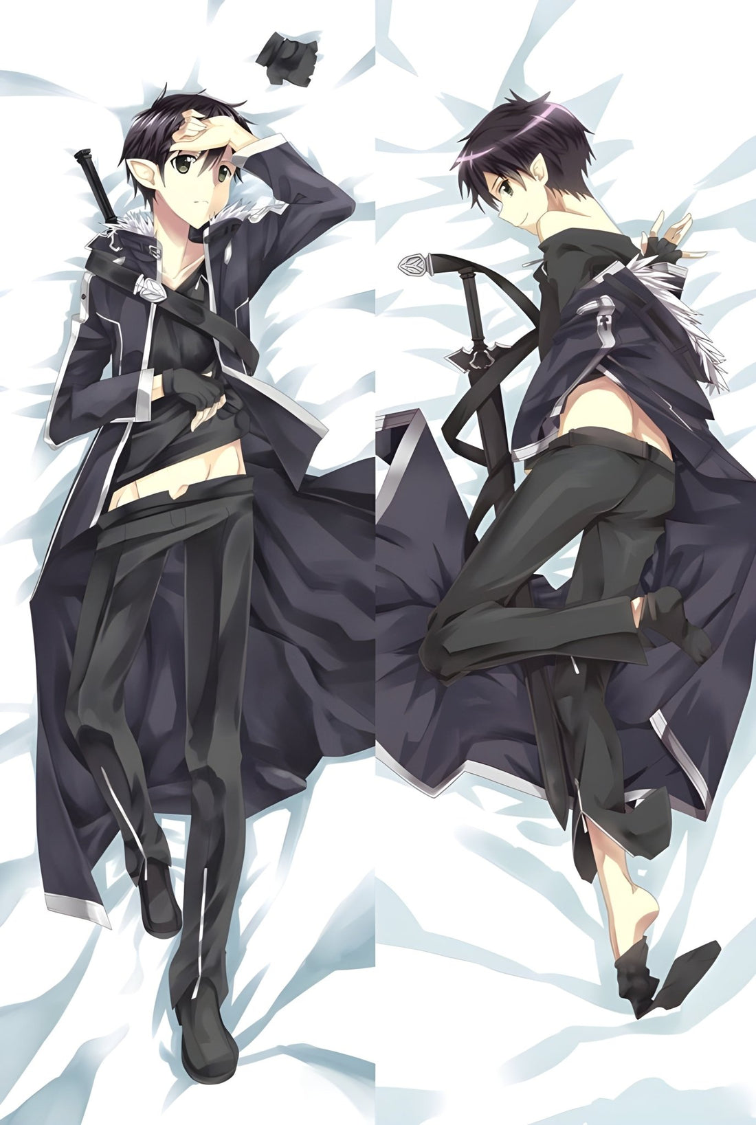 Kirito / Sword Art Online / Body Pillow Cover - PillowHub 50x150 PEACH SKIN