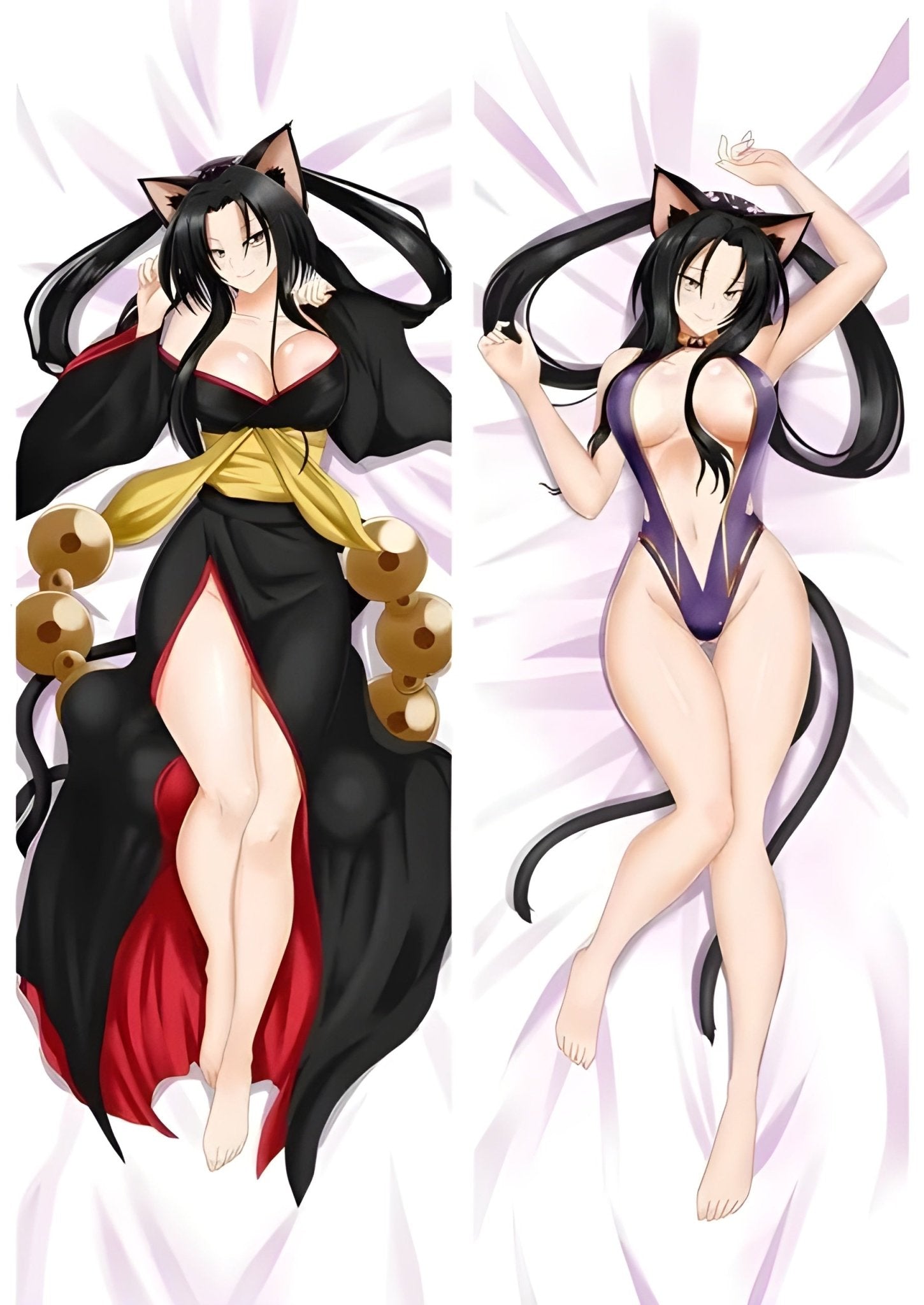 Kuroka / High School DXD / Body Pillow Cover - PillowHub 50x150 PEACH SKIN