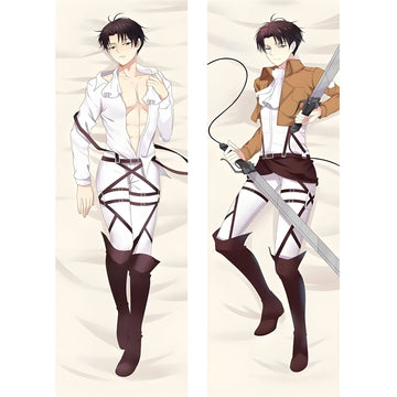 Levi Ackerman / Attack on Titan / Body Pillow Cover - PillowHub 50x150 PEACH SKIN