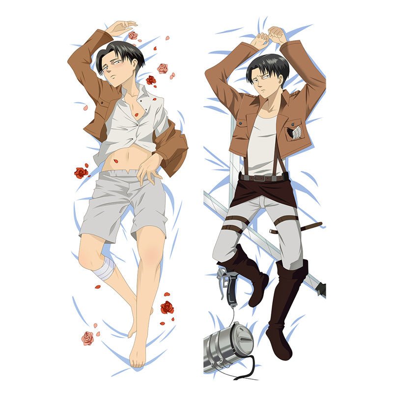 Levi Ackerman / Attack on Titan / Body Pillow Cover - PillowHub 50x150 PEACH SKIN