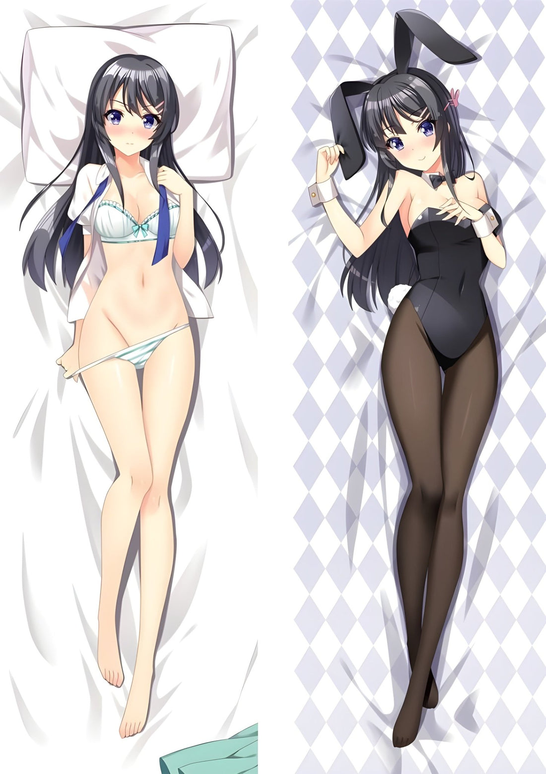 Mai Sakurajima / Rascal Does Not Dream Of Bunny Girl Senpai / Body Pillow Cover - PillowHub 50x150 PEACH SKIN