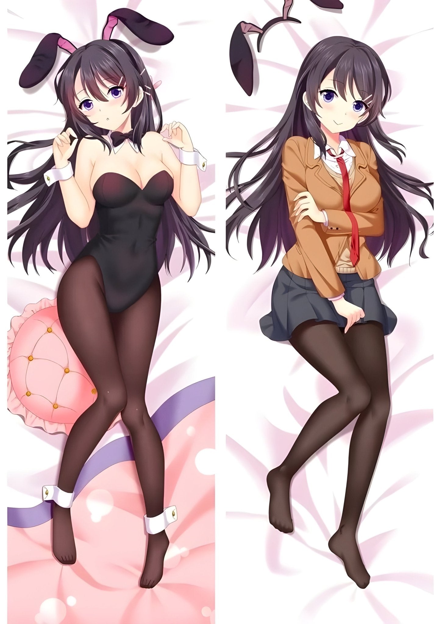 Mai Sakurajima / Rascal Does Not Dream Of Bunny Girl Senpai / Body Pillow Cover - PillowHub 50x150 PEACH SKIN