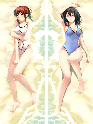 Mikasa Ackerman & Sasha Braus / Attack on Titan / Body Pillow Cover - PillowHub 50x150 PEACH SKIN