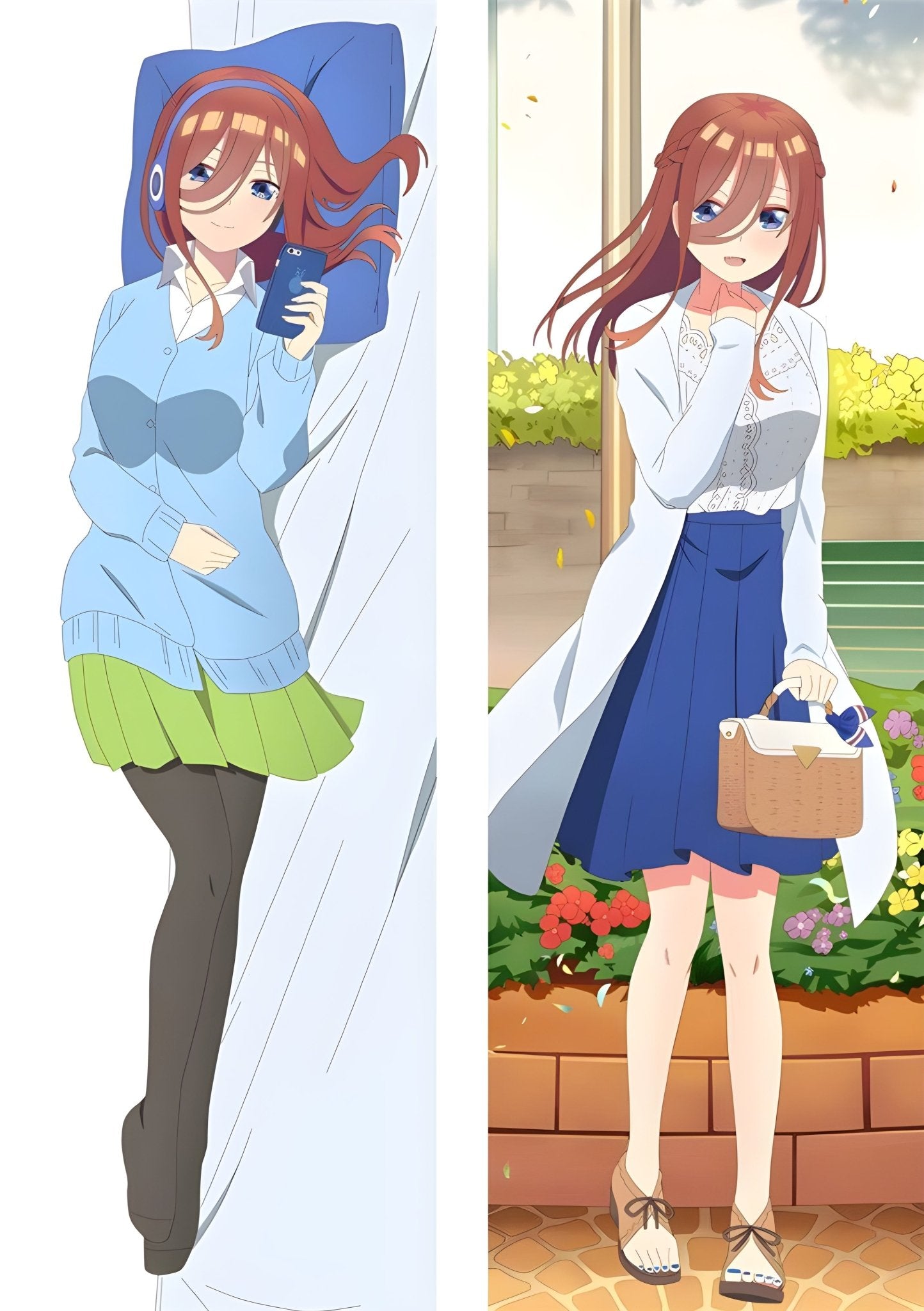 Miku Nakano / The Quintessential Quintuplets / Body Pillow Cover - PillowHub 50x150 PEACH SKIN