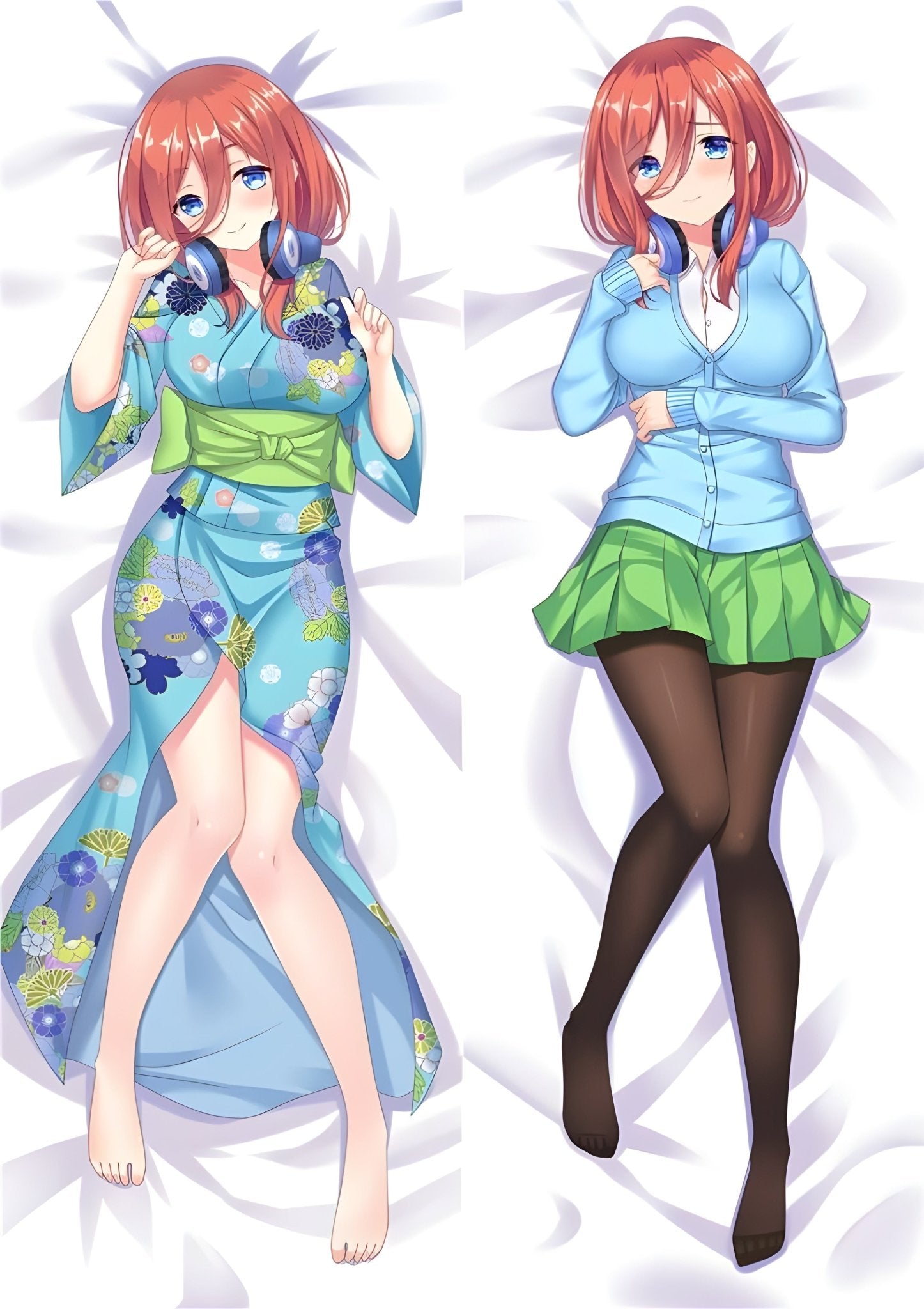 Nakano Miku / The Quintessential Quintuplets / Body Pillow Cover - PillowHub 50x150 PEACH SKIN