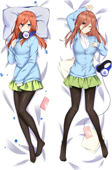 Nakano Miku / The Quintessential Quintuplets / Body Pillow Cover - PillowHub 50x150 PEACH SKIN