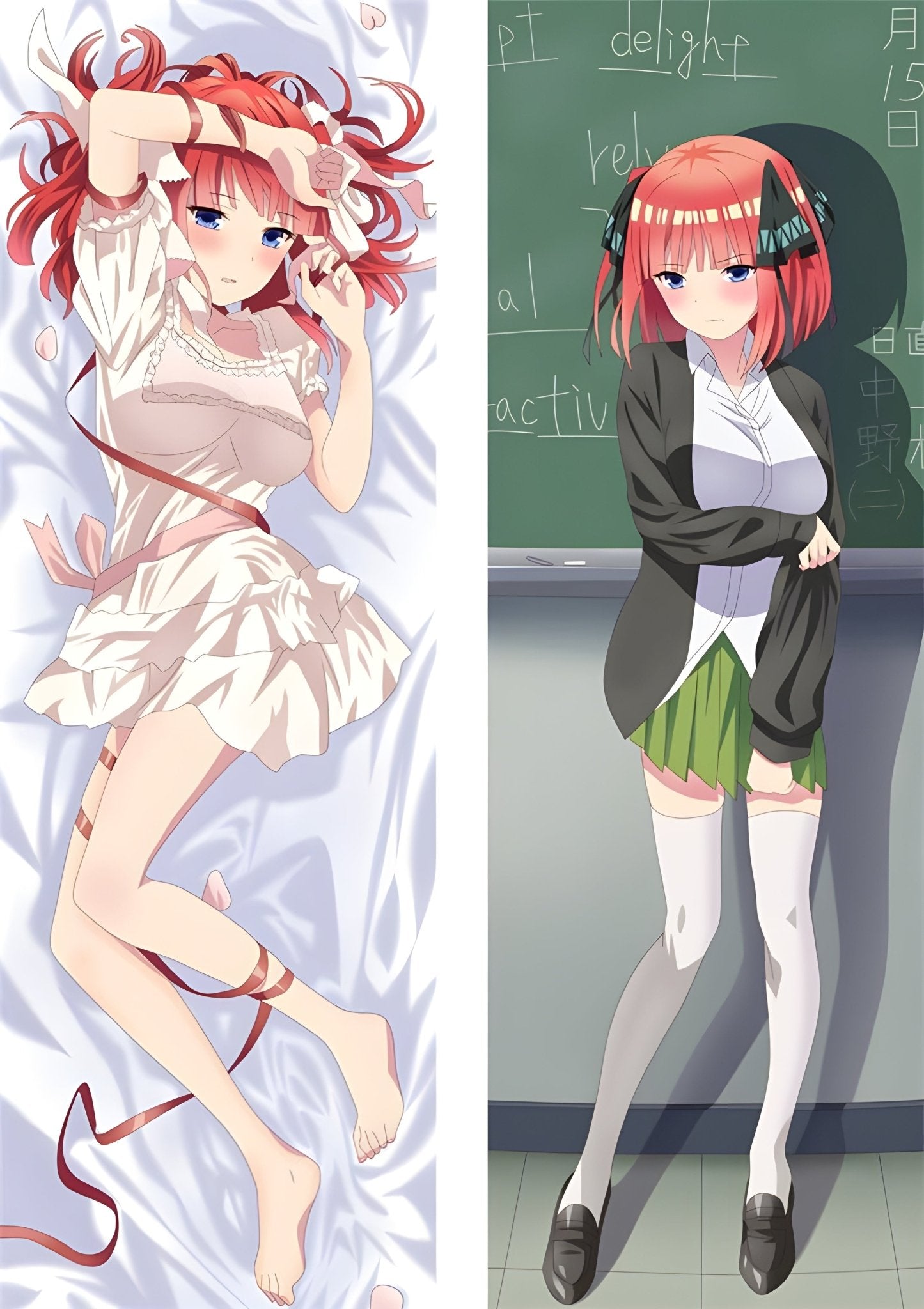 Nino Nakano / The Quintessential Quintuplets / Body Pillow Cover - PillowHub 50x150 PEACH SKIN