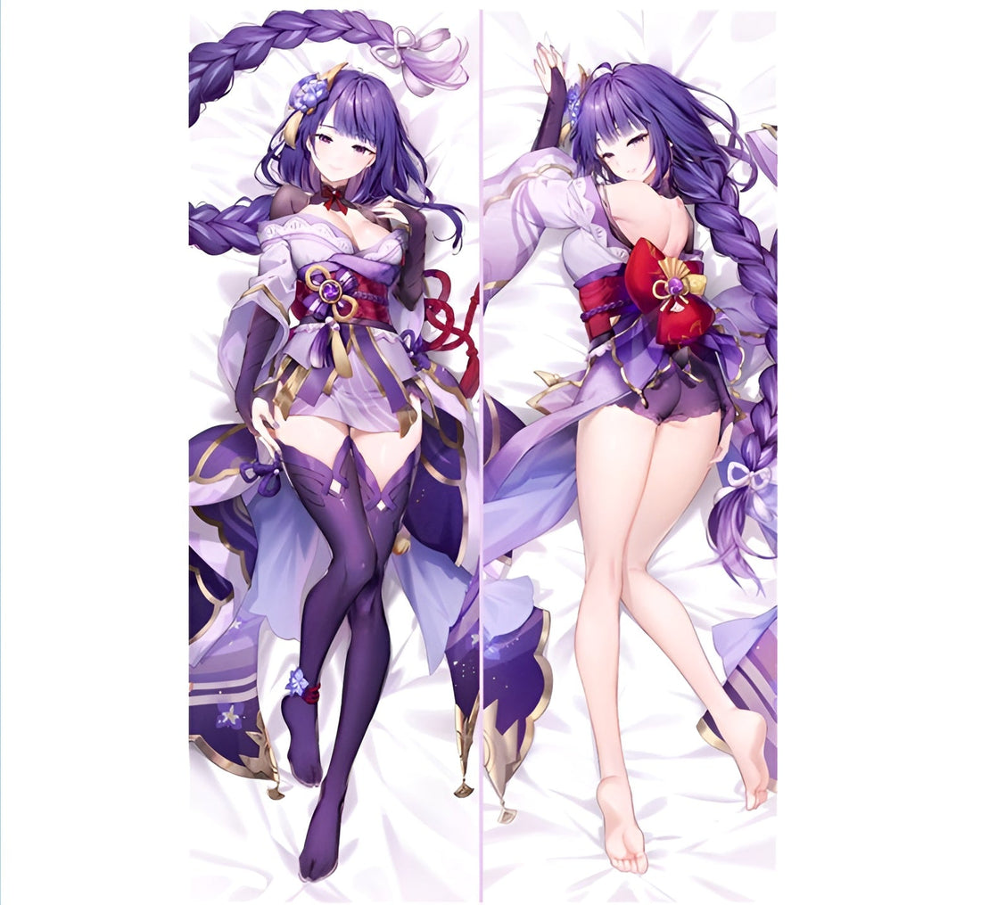 Raiden Shogun / Genshin Impact / Body Pillow Cover - PillowHub 50x150 PEACH SKIN