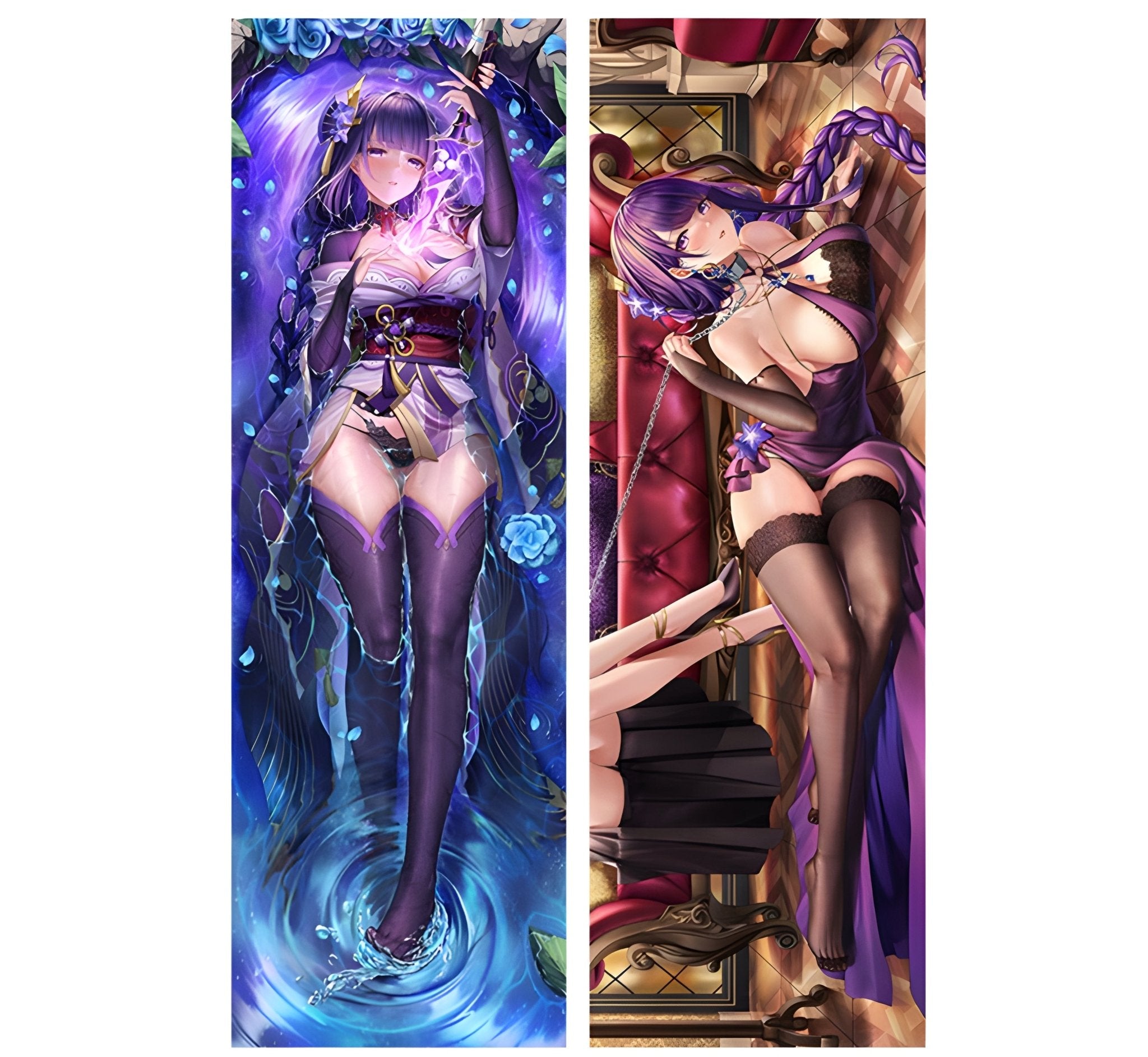 Raiden Shogun / Genshin Impact / Body Pillow Cover - PillowHub 50x150 PEACH SKIN