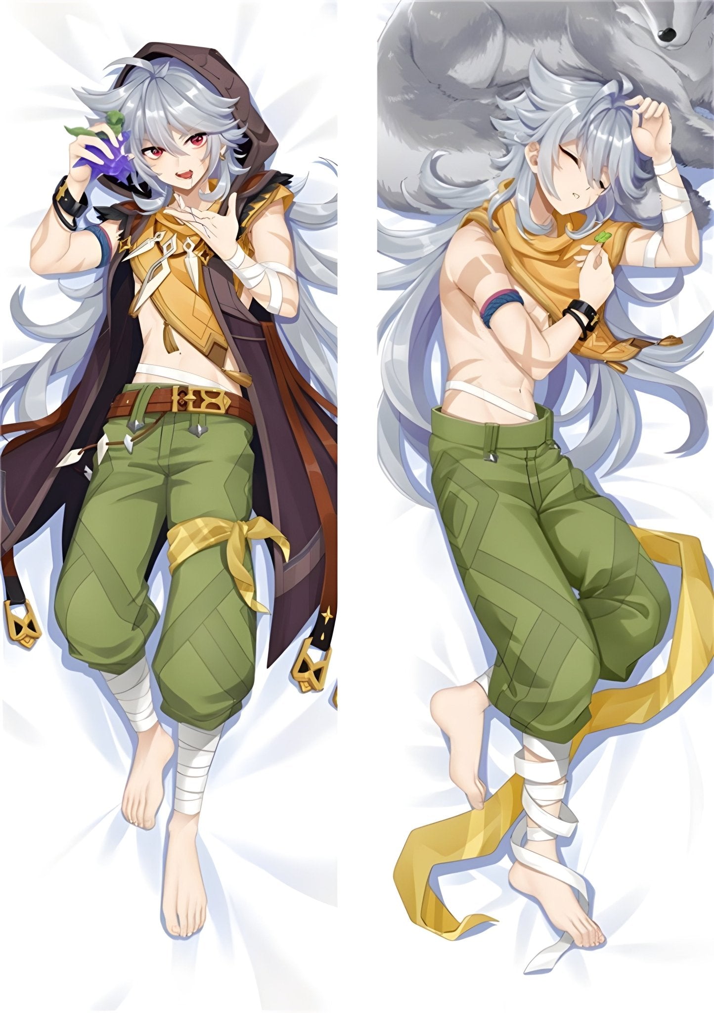 Razor / Genshin Impact / Body Pillow Cover - PillowHub 50x150 PEACH SKIN