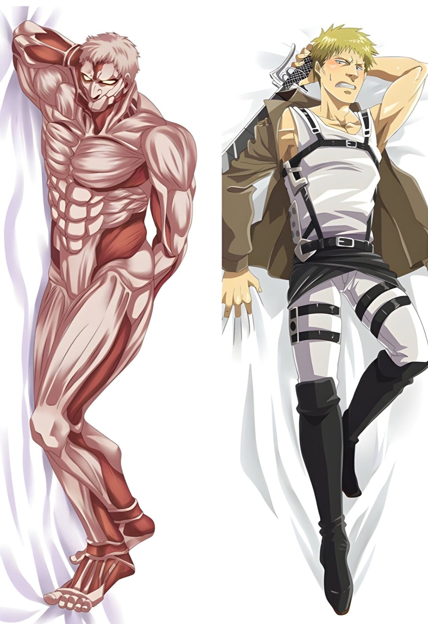 Reiner Braun / Attack On Titan / Body Pillow Cover - PillowHub 50x150 PEACH SKIN