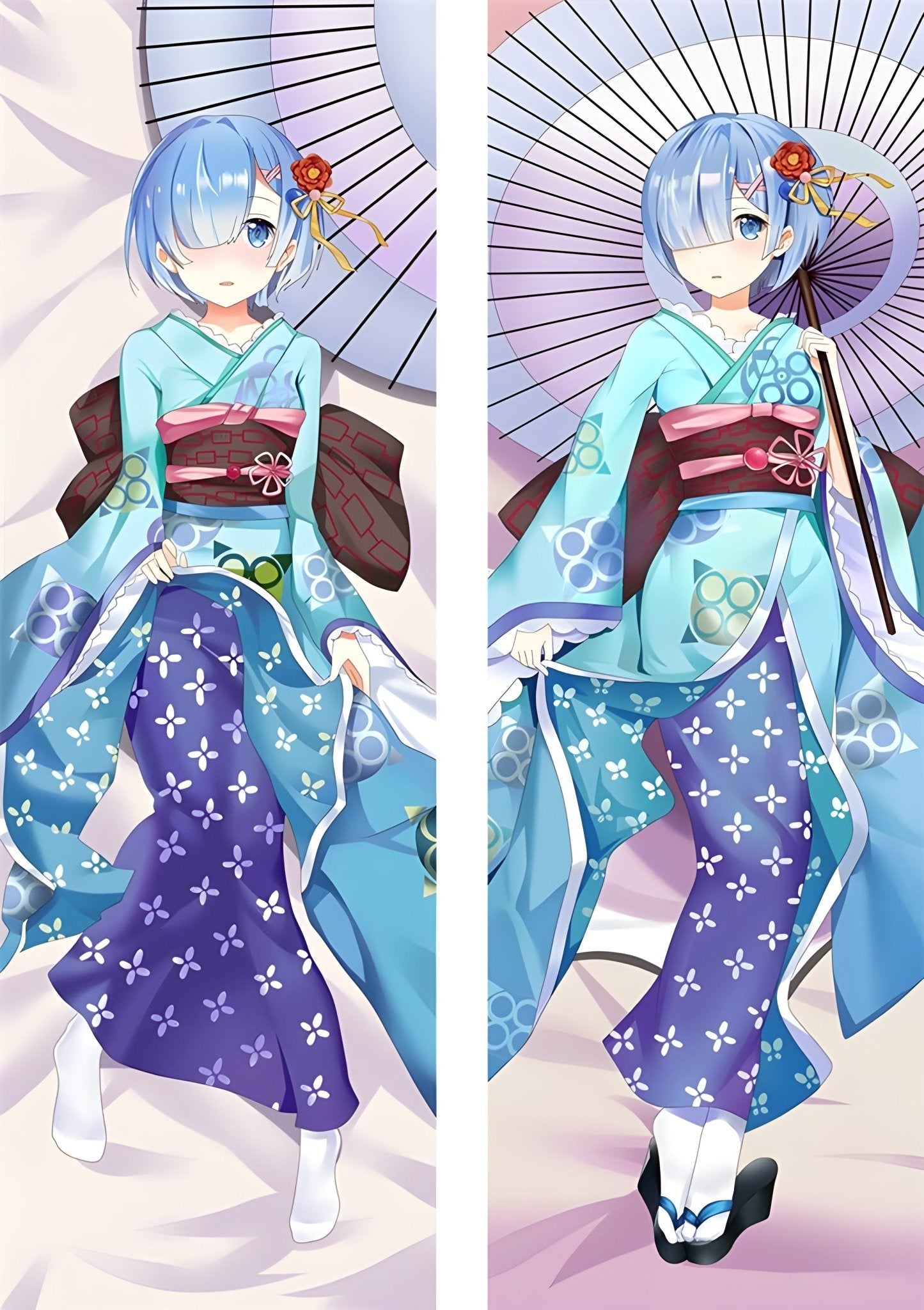 Rem / RE:ZERO-Starting Life In Another World / Body Pillow Cover - PillowHub 50x150 PEACH SKIN