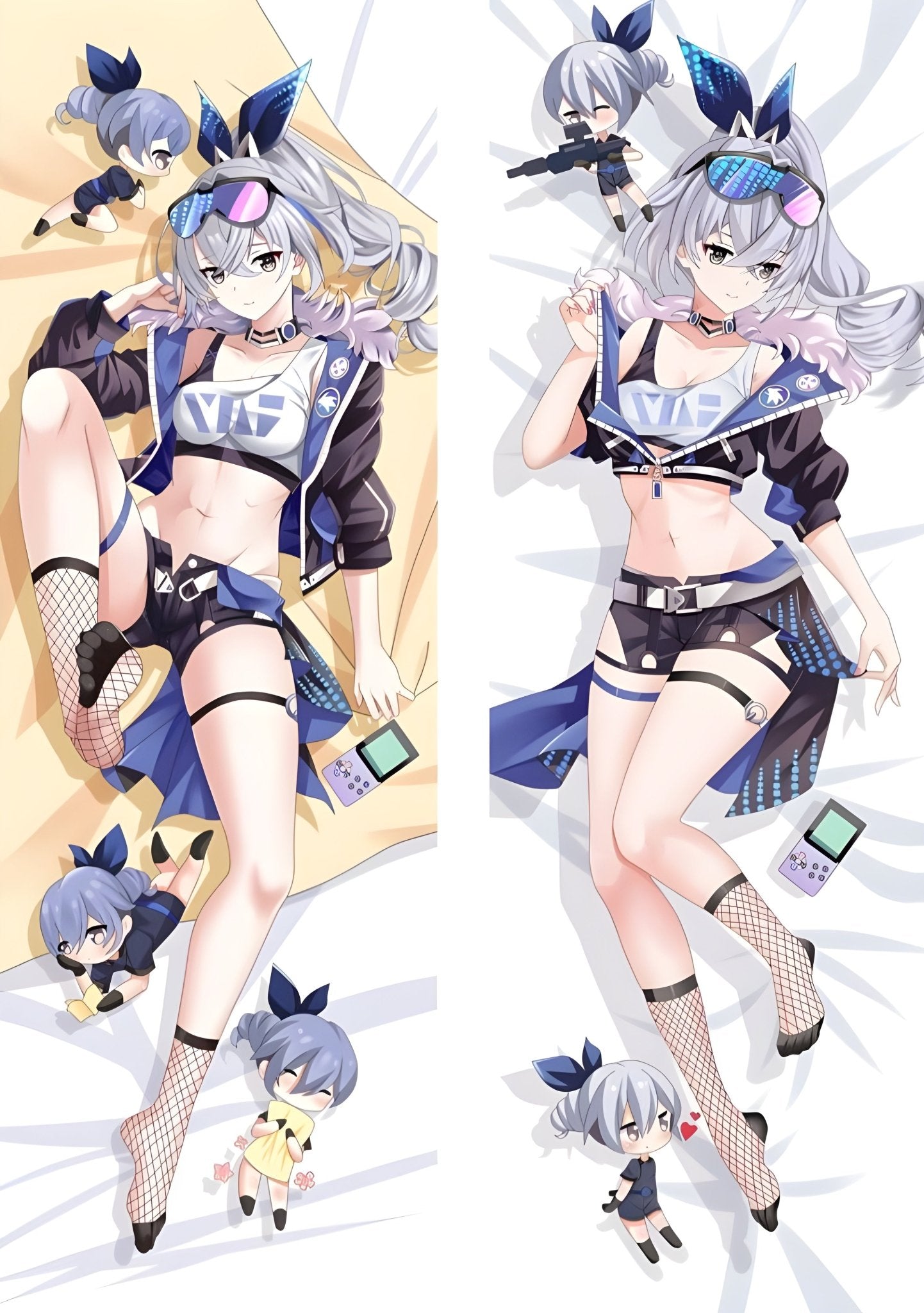 Silver Wolf / Honkai Star Rail / Body Pillow Cover - PillowHub 50x150 PEACH SKIN