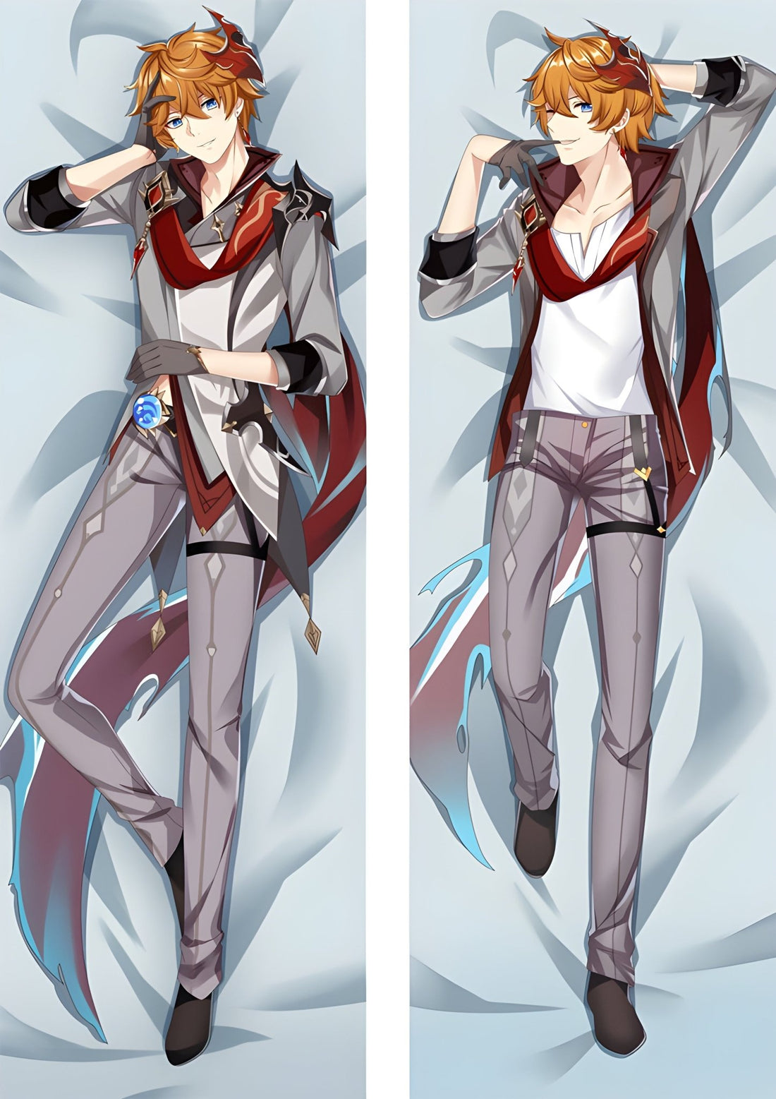 Tartaglia / Genshin Impact / Body Pillow Cover - PillowHub 50x150 PEACH SKIN