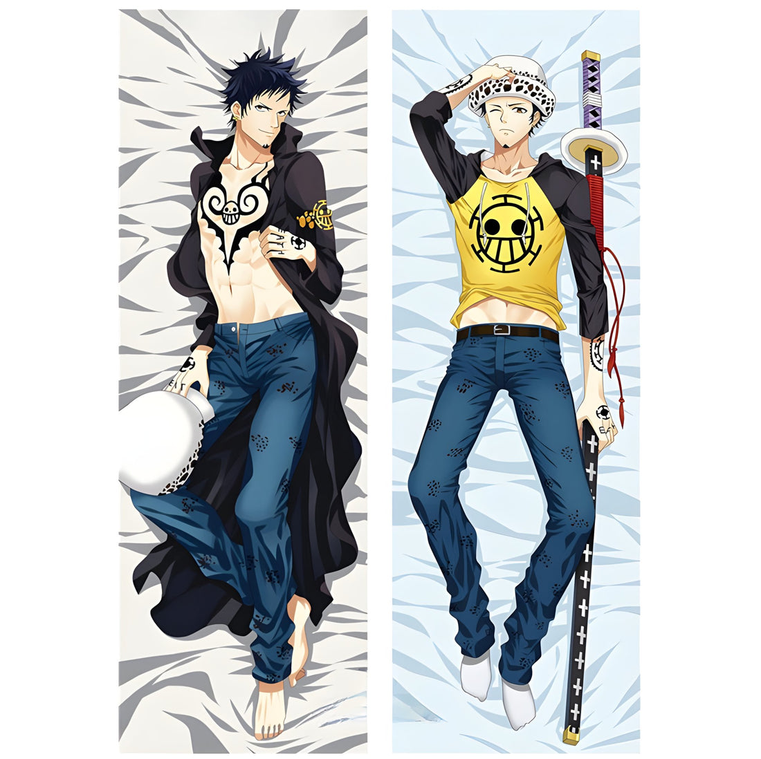 Trafalgar D. Law / One Piece / Body Pillow Cover - PillowHub 50x150 PEACH SKIN