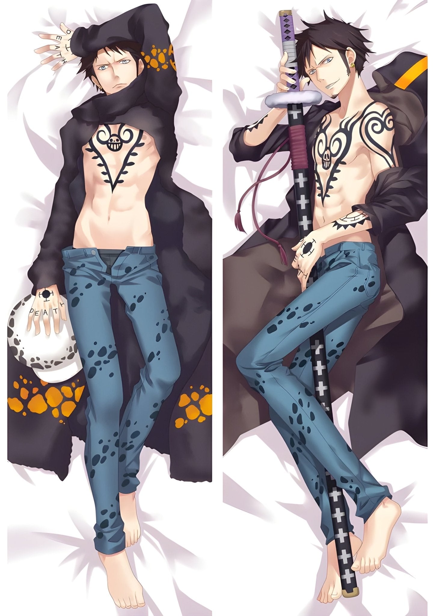 Trafalgar Law / One Piece / Body Pillow Cover - PillowHub 50x150 PEACH SKIN