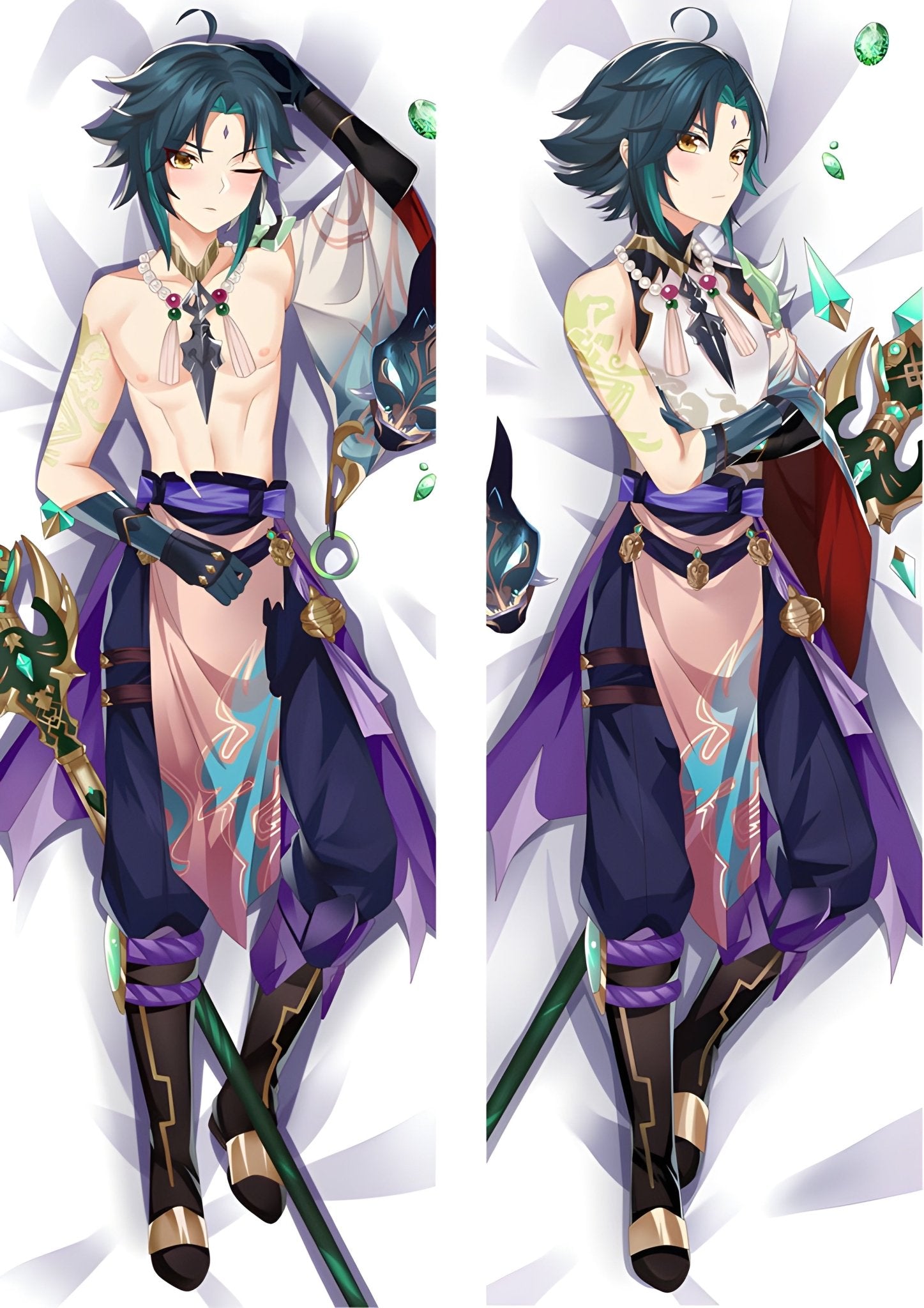 Xiao / Genshin Impact / Body Pillow Cover - PillowHub 50x150 PEACH SKIN