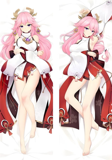 Yae Miko / Genshin Impact / Body Pillow Cover - PillowHub 50x150 PEACH SKIN