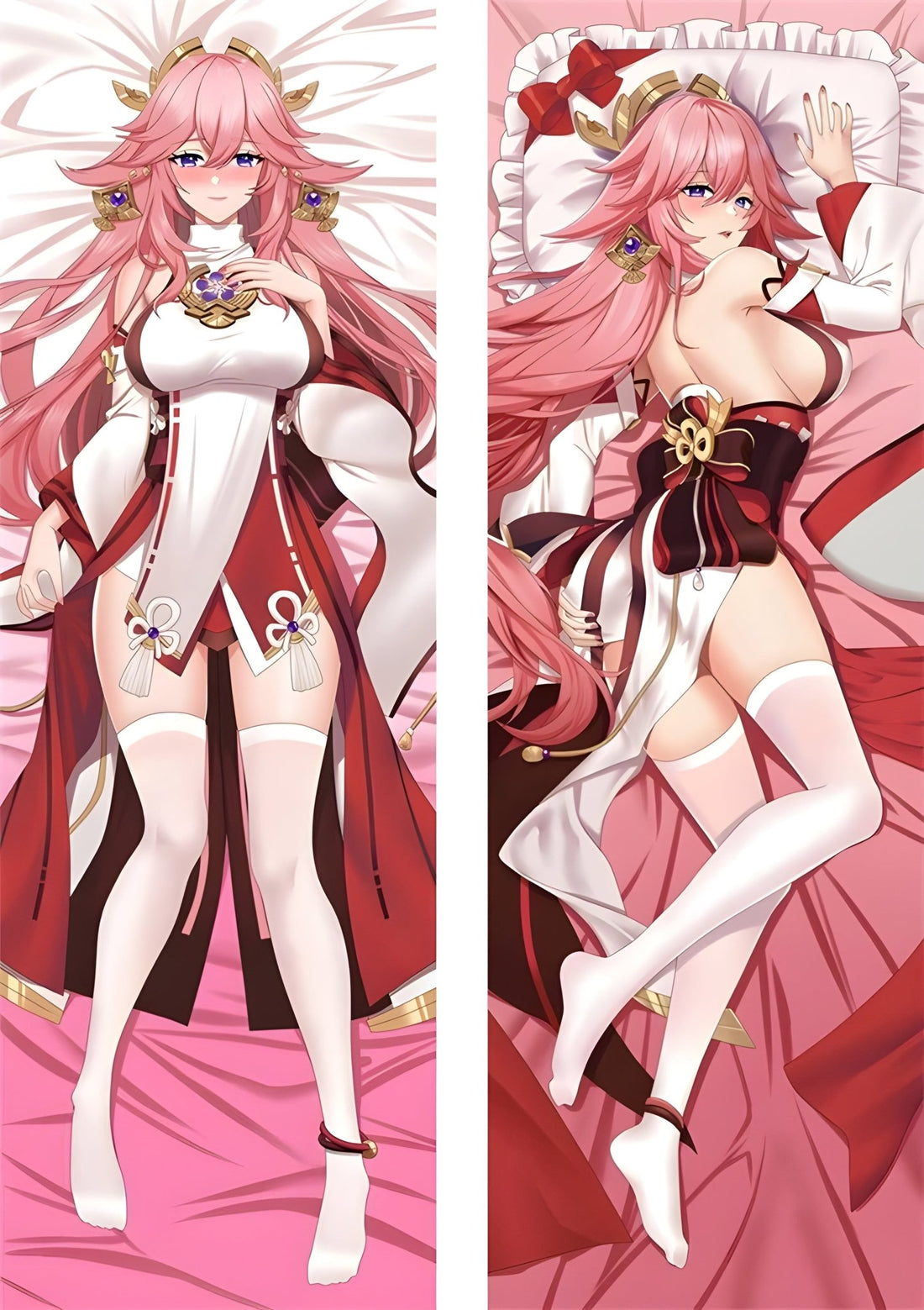 Yae Miko / Genshin Impact / Body Pillow Cover - PillowHub 50x150 PEACH SKIN