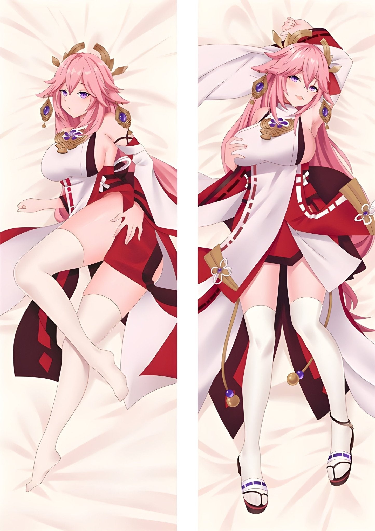 Yae Miko / Genshin Impact / Body Pillow Cover - PillowHub 50x150 PEACH SKIN