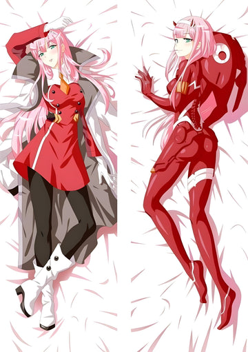 Zero Two / Darling In the Franxx / Body Pillow Cover - PillowHub 50x150 PEACH SKIN